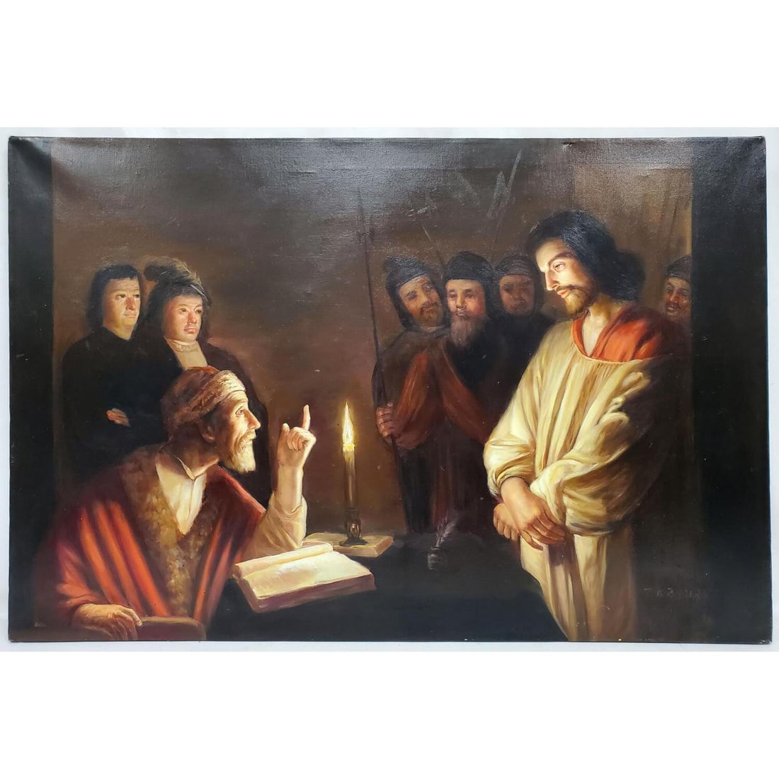 Signed Painting, After Gerrit van Honthorst (1 of 3)