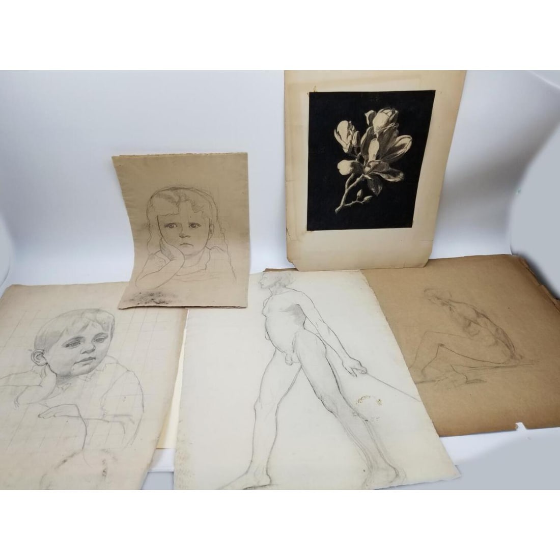 Attributed to Henry Leland, Lot of 5 Drawings (1 of 6)