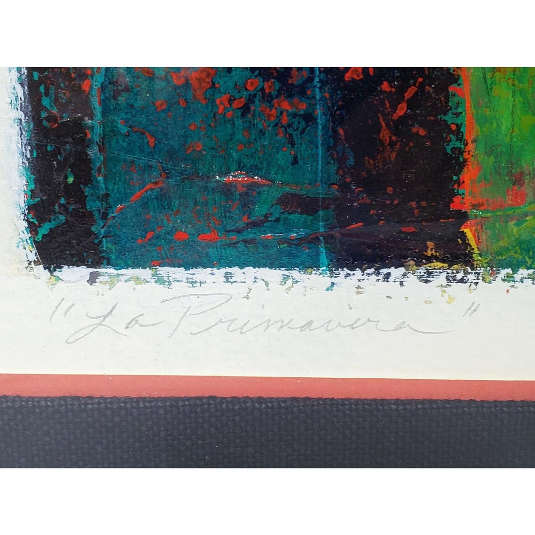 Signed Cubist Style Framed Lithograph - 5