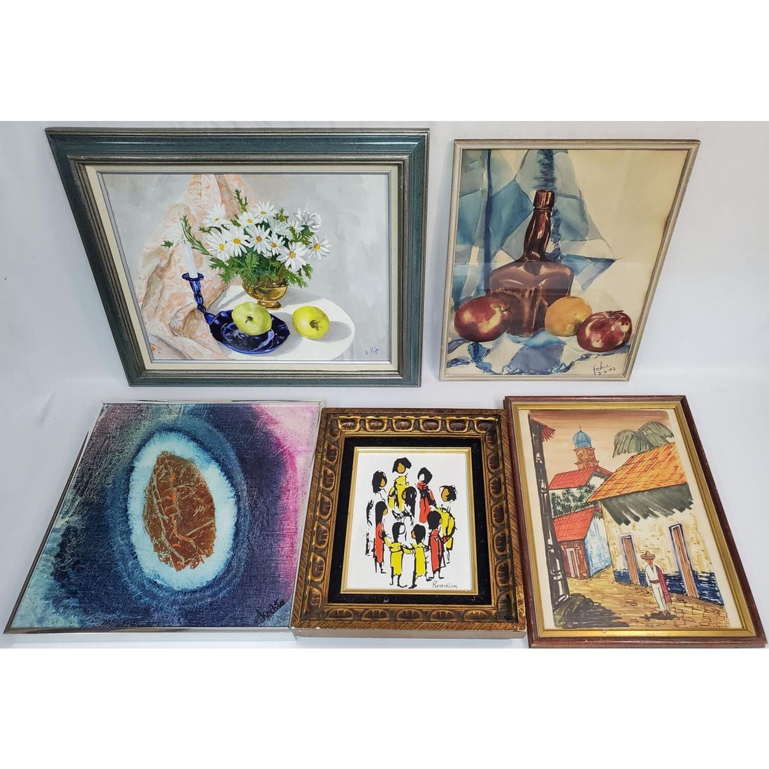 Lot of 5 Framed Paintings (1 of 6)