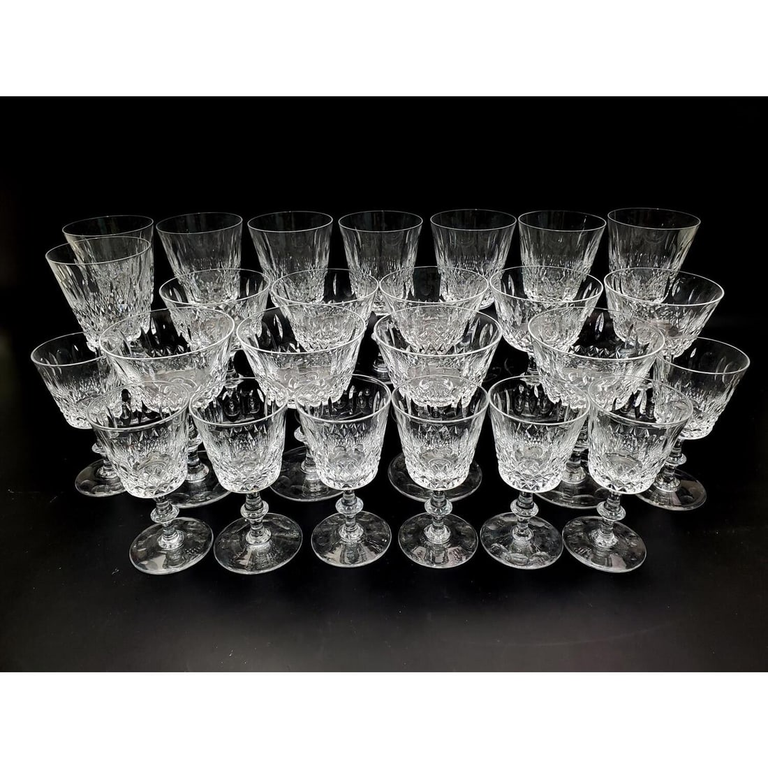 Lot of 25 Crystal Glasses Marked Made in Scotland (1 of 6)