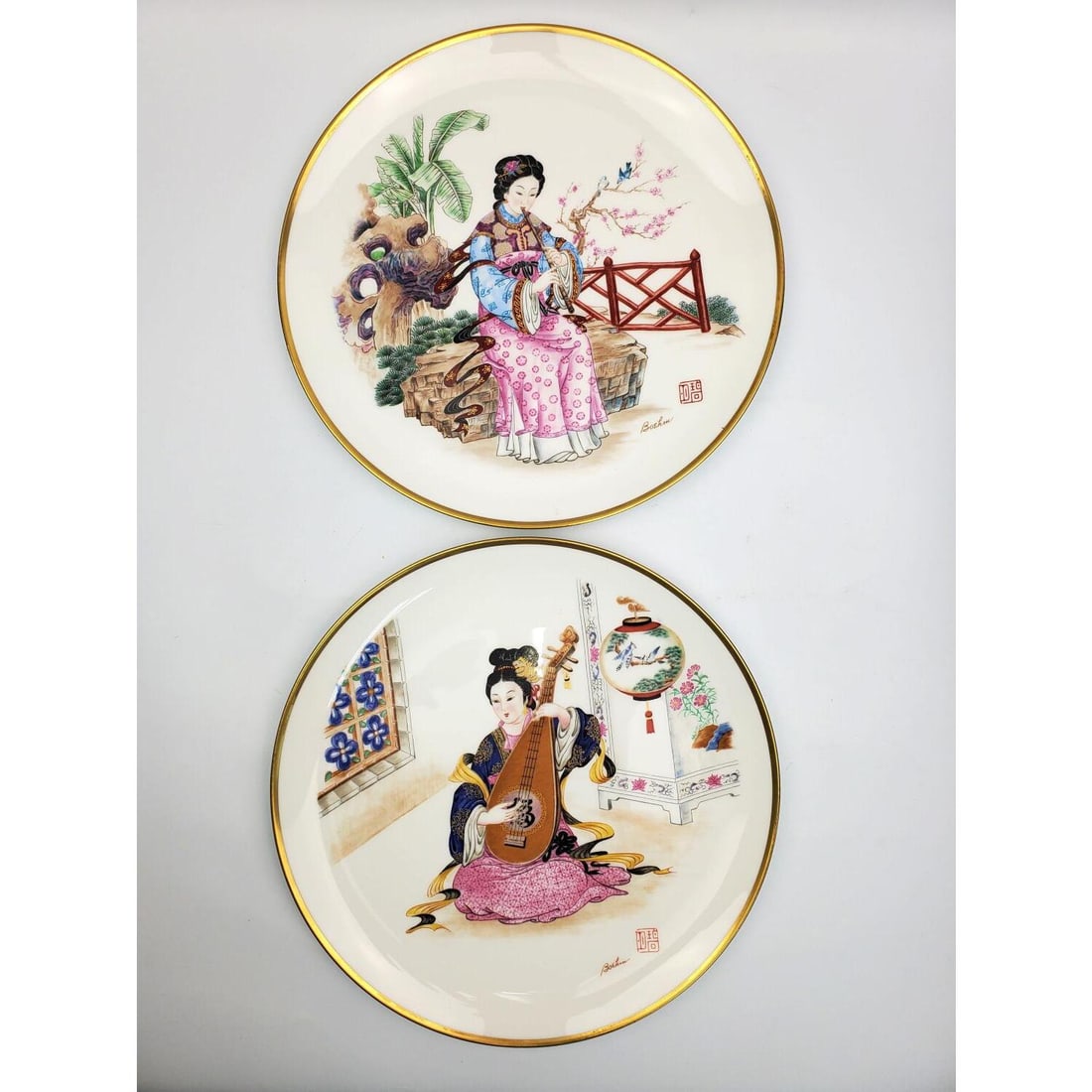 2 Boehm Imperial Dynasties Porcelain Plates (1 of 7)