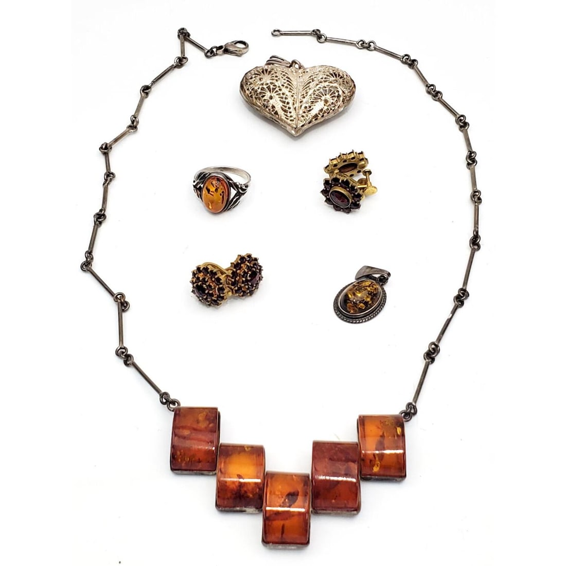 Lot of 6 Silver & Gold Filled Jewelry Items (1 of 4)