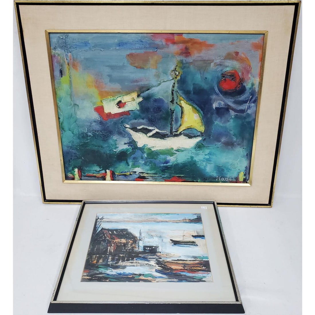 Lot of 2 Vintage Signed Oil Paintings (1 of 6)