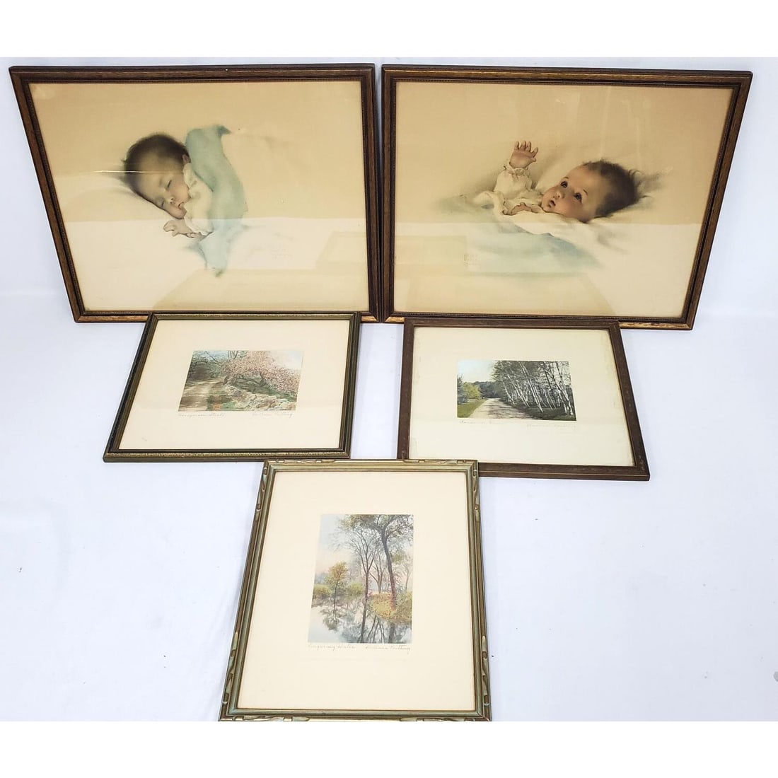 Wallace Nutting & Bessie Gutmann 5 Antique Prints (1 of 7)