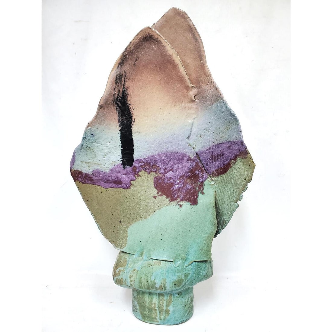 Vintage Large Signed Glazed Ceramic Sculpture (1 of 6)