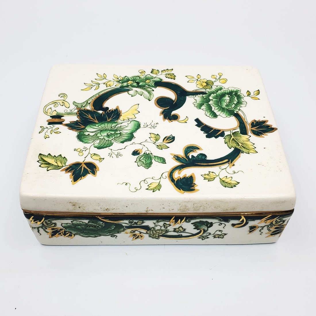 Antique Mason's England Ironstone Lidded Box (1 of 4)