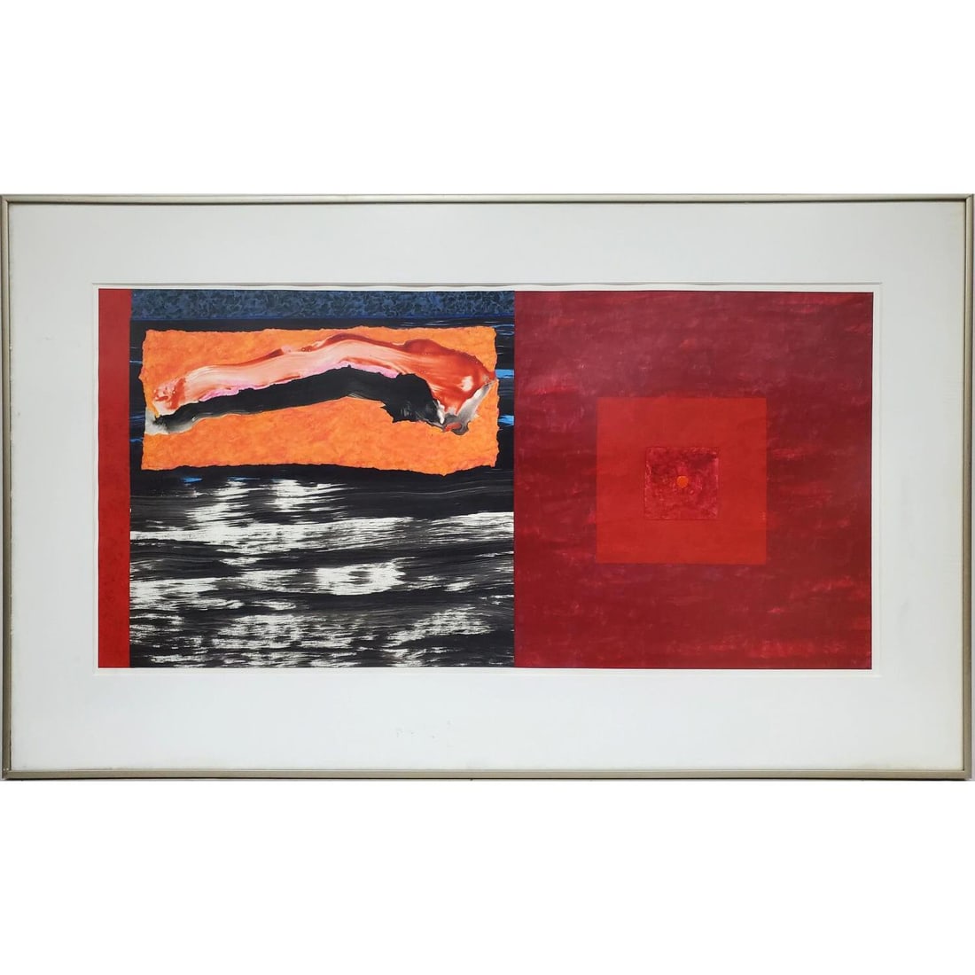 Vintage Unsigned Collage. Framed Under Glass (1 of 3)