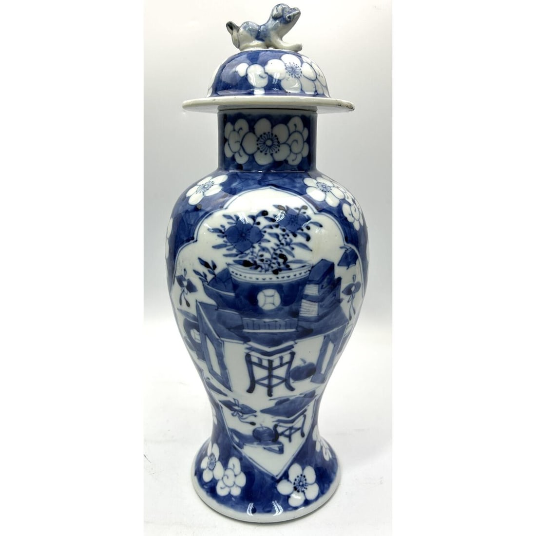 Chinese Blue & White Porcelain Prunus Ginger Jar (1 of 3)