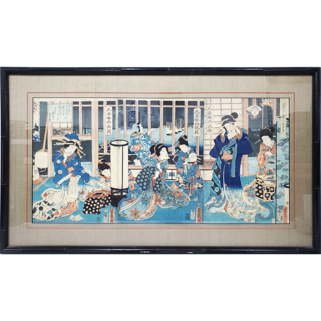 Antique Japanese Ukiyo-e Wood Block Print (1 of 4)