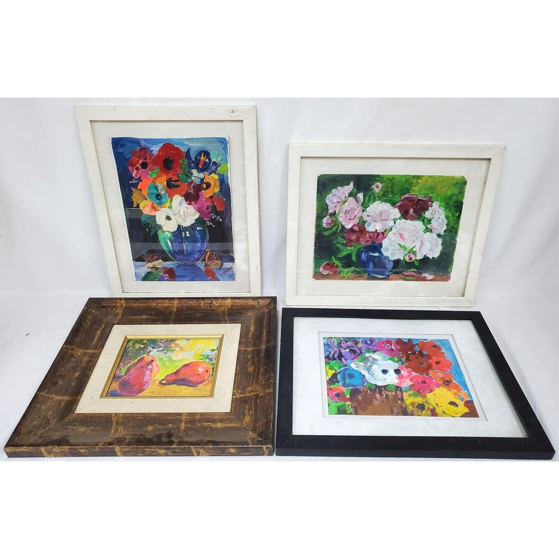 Lot of 4 Paintings Signed Garn (1 of 5)