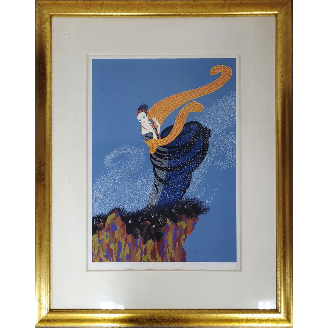 Erte Original Serigraph "Summer Breeze" c.1980 (1 of 5)
