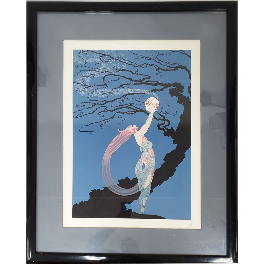 Erte Original Serigraph "Fireflies" c.1980 (1 of 5)