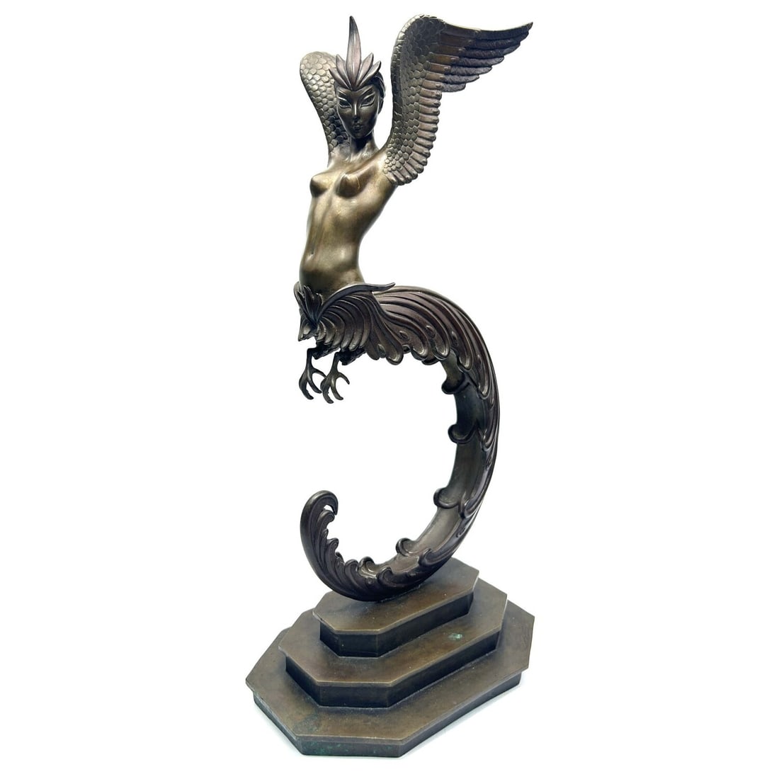Erte Art Deco Style Cold-Painted "Firebird" Bronze (1 of 7)