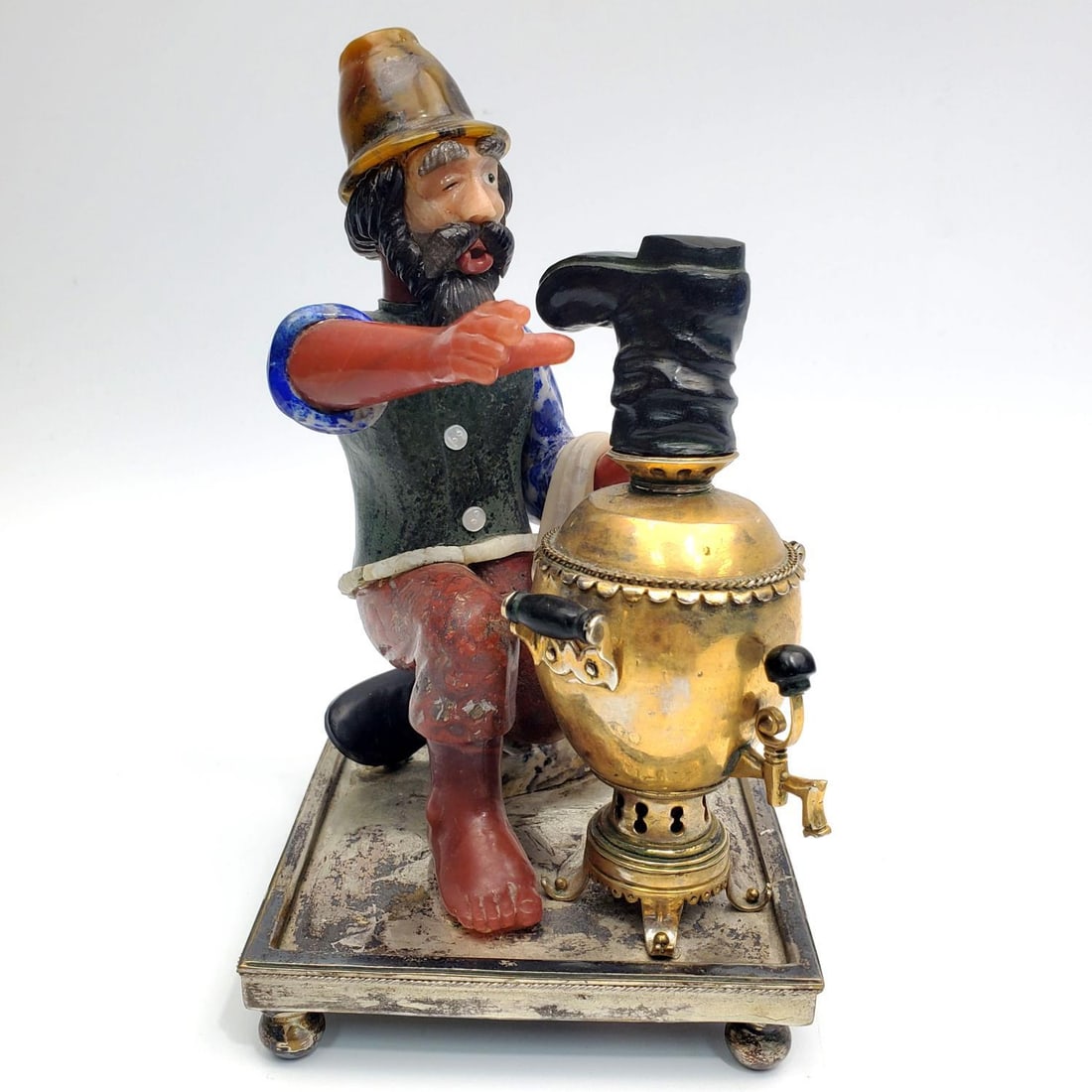 Russian Saint-Petersburg Silver & Carved Hardstone (1 of 7)