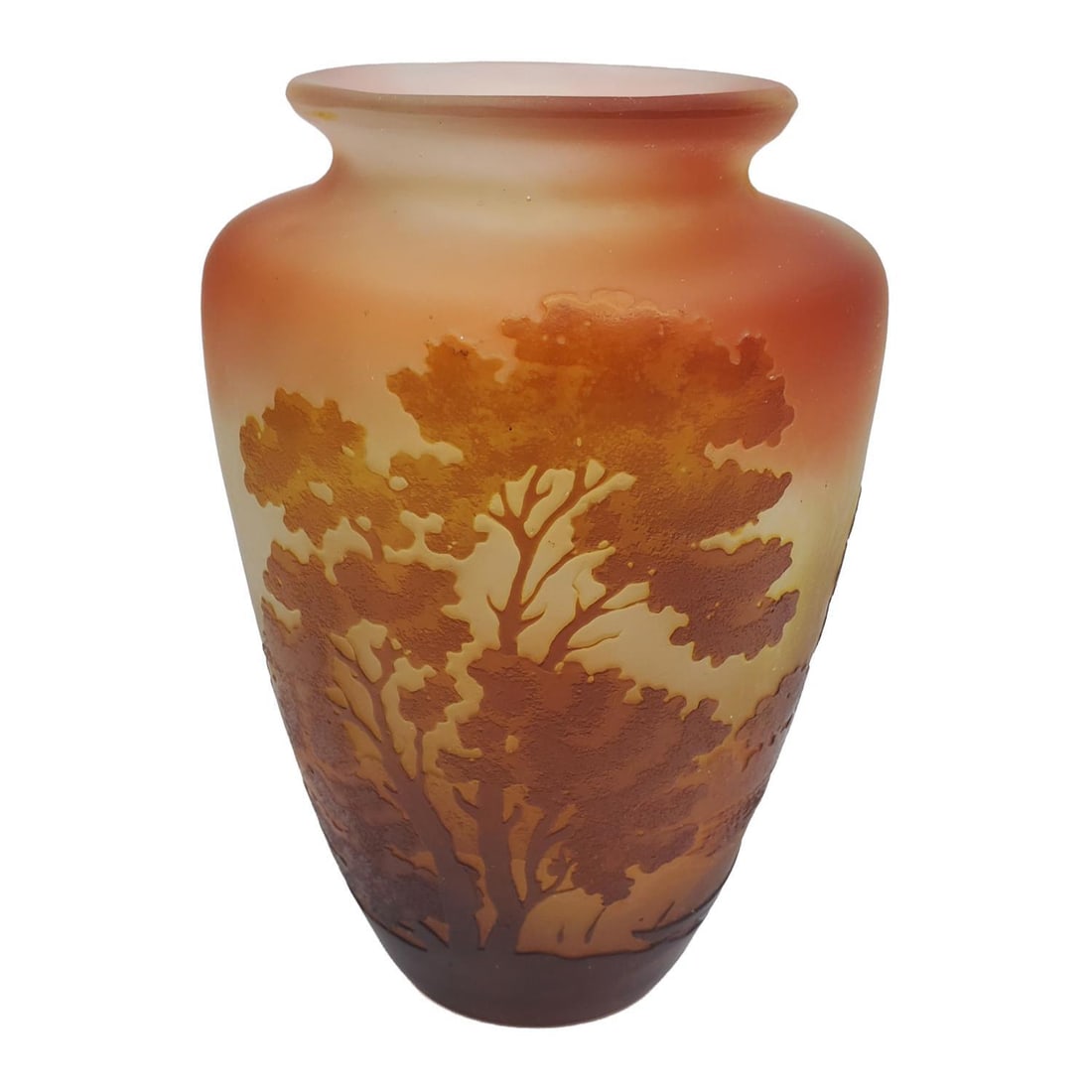 Galle Art Nouveau French Cameo Art Glass Vase (1 of 6)