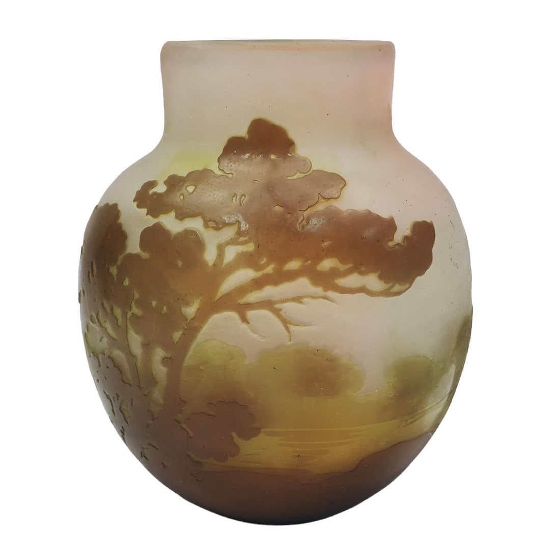 Galle Art Nouveau French Cameo Art Glass Vase (1 of 5)