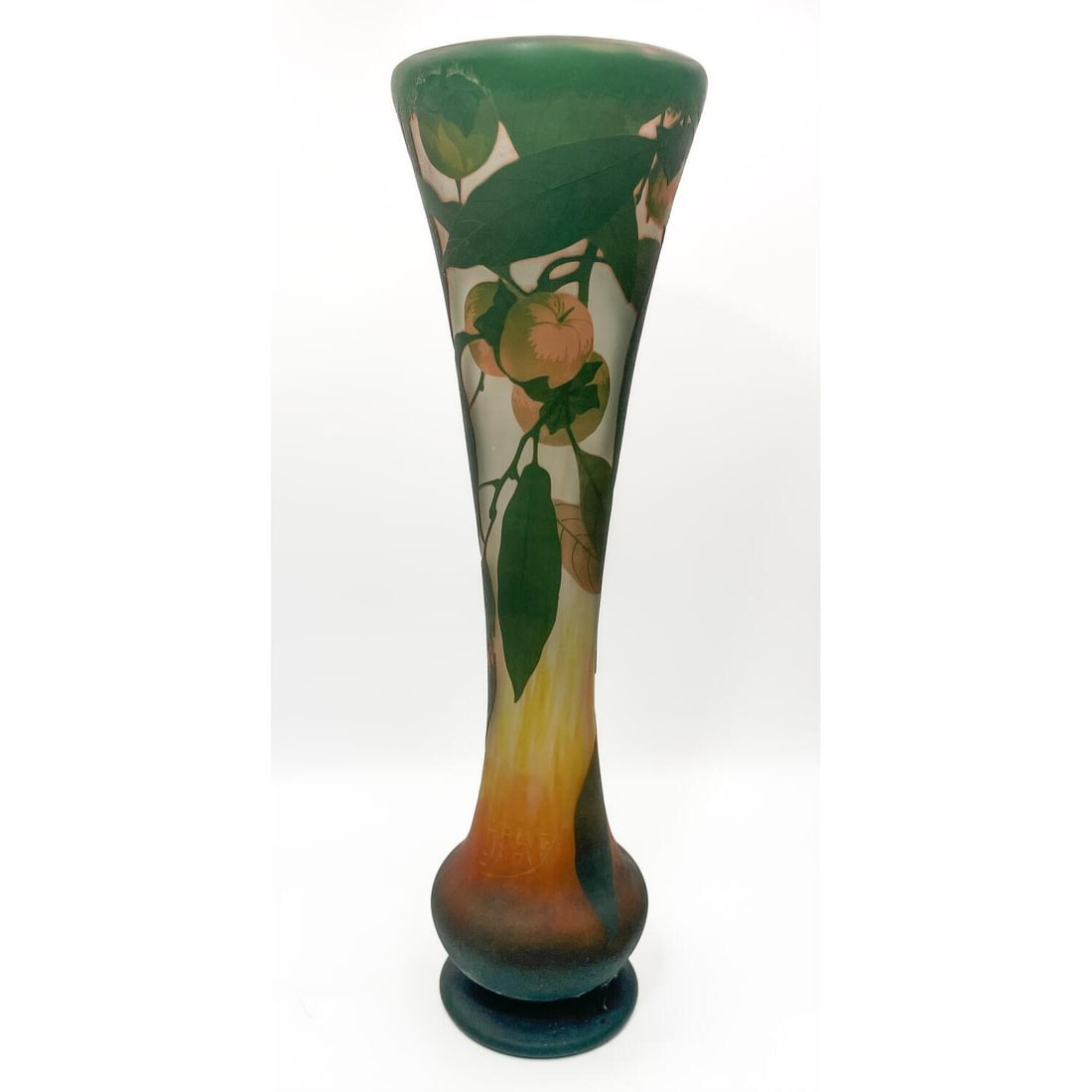 Daum Nancy Art Nouveau Cameo Glass Tall Vase (1 of 6)
