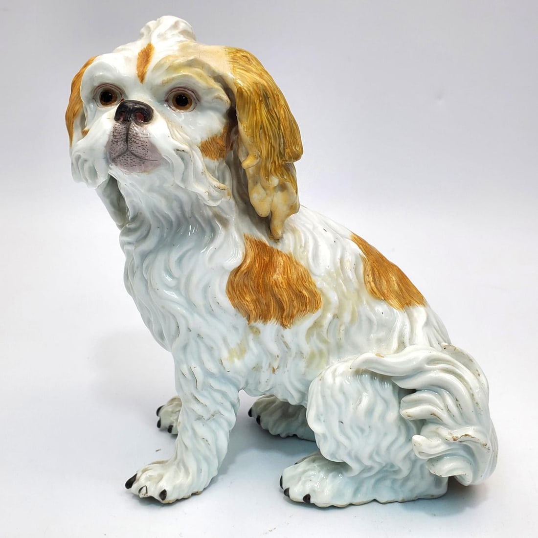Meissen Porcelain Small Figure of a Blognese Dog (1 of 4)