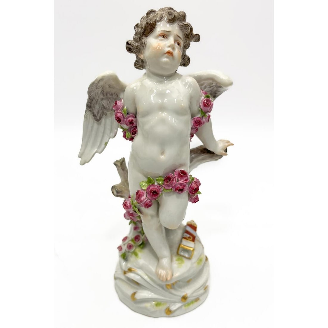 Antique Meissen Porcelain Figure "Tied Up Cupid" (1 of 6)
