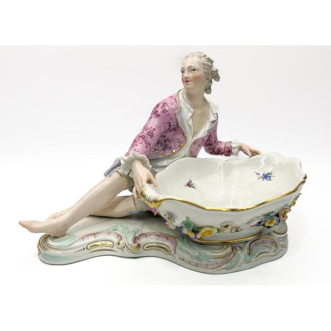 Antique Meissen 19th C. Porcelain Figural Dish (1 of 6)