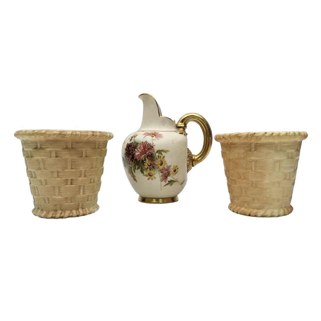 Lot of 3 Antique Royal Worcester Porcelain Items (1 of 8)