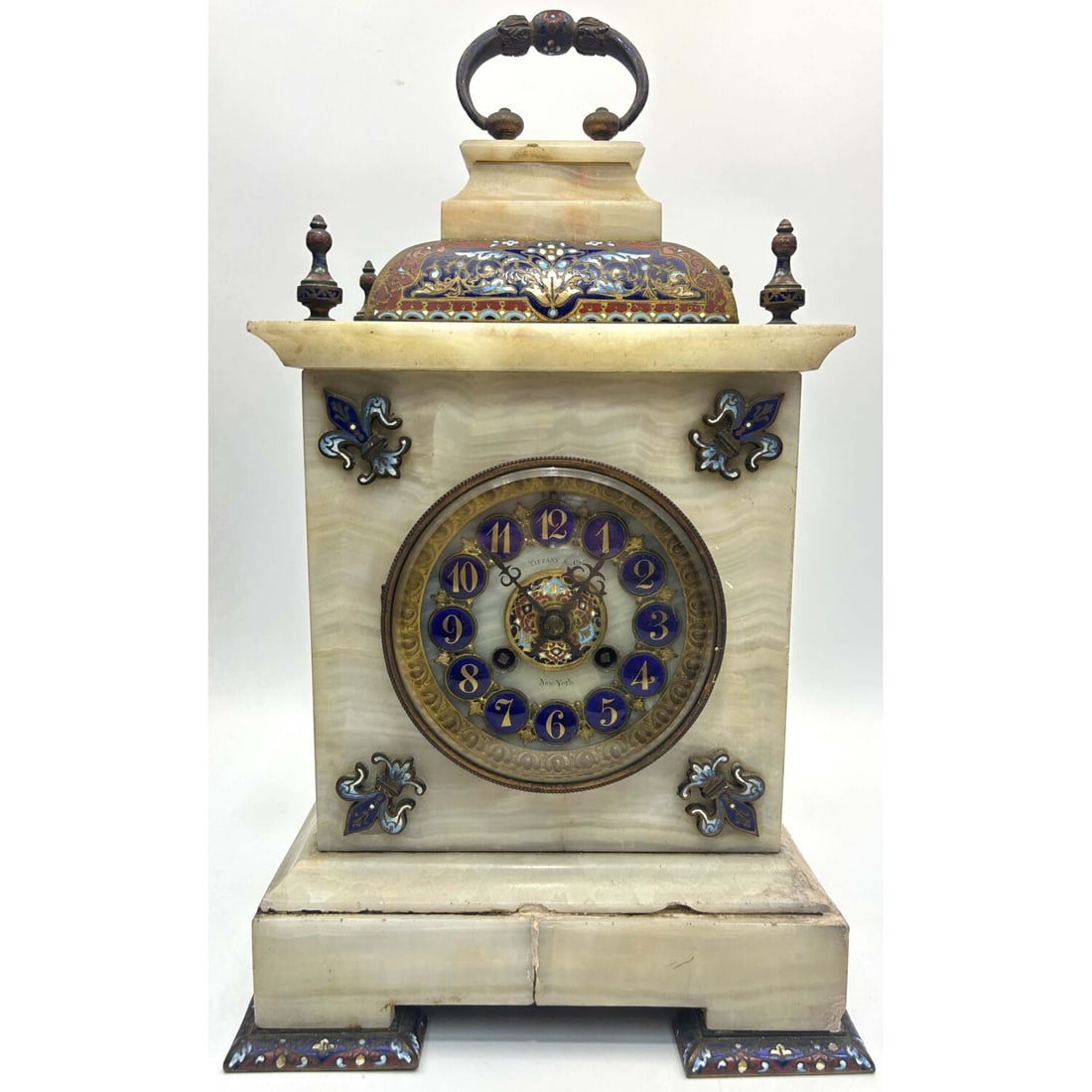 Antique Tiffany & Co. French Marble Mantel Clock (1 of 8)
