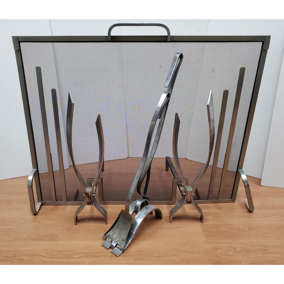 Vintage Donald Deskey 6pc MCM Fireplace Set (1 of 7)