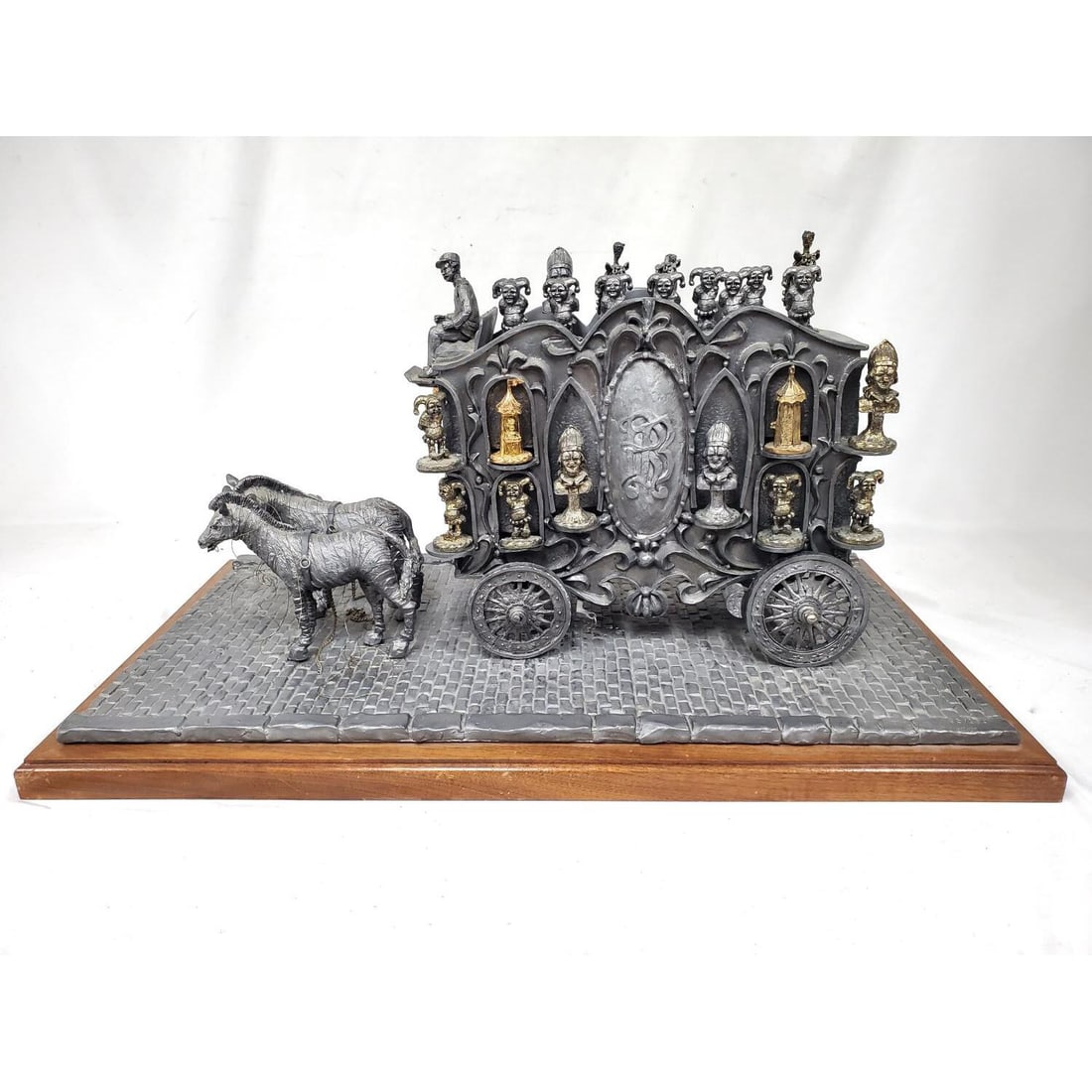Michael Ricker Complete Pewter Chess Wagon (1 of 10)