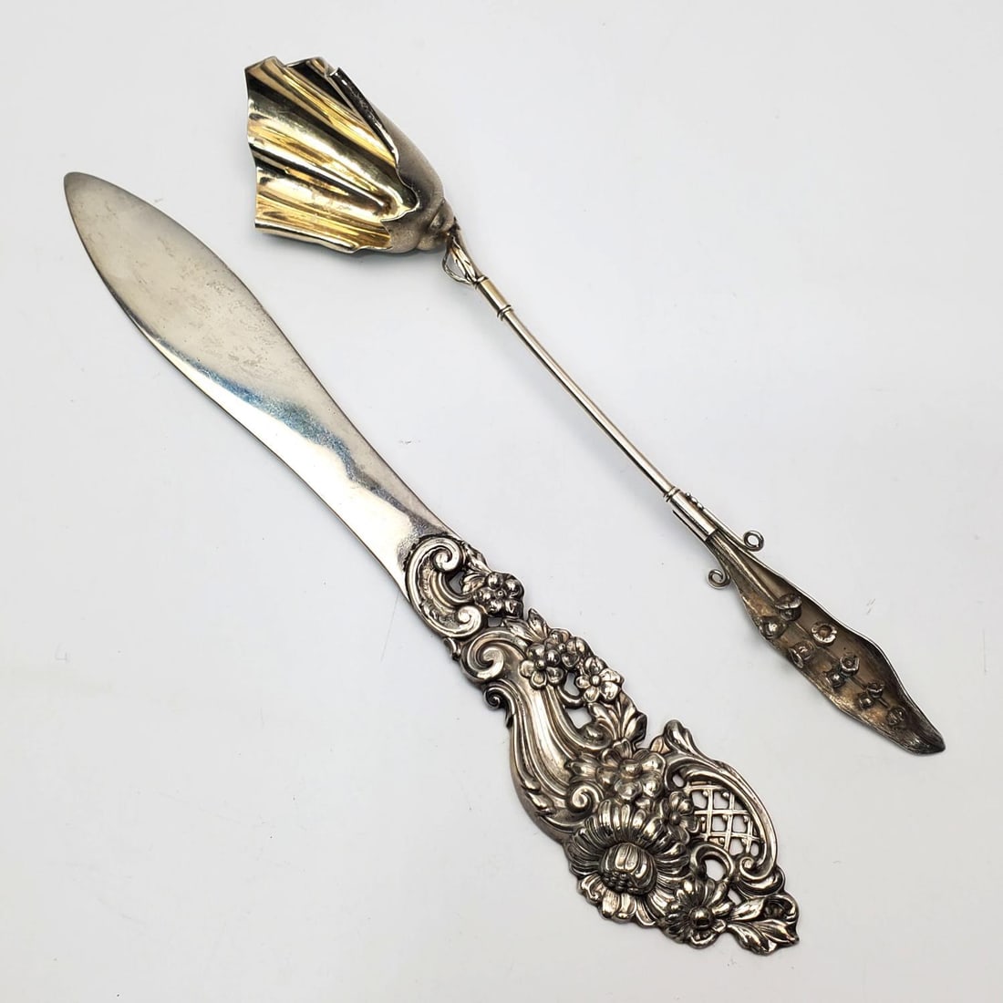 Lot of 2 Unusual Antique Sterling Silver Items (1 of 4)