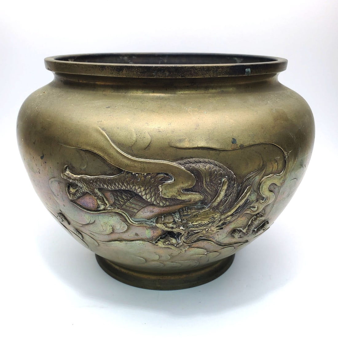 Antique Meiji Period Japanese Bronze Bowl (1 of 5)