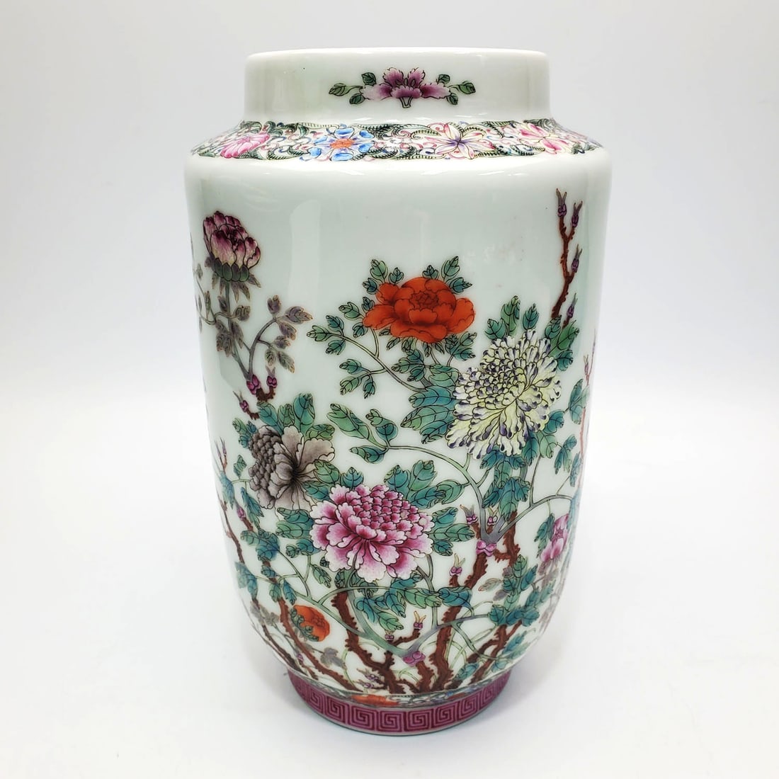 Chinese Antique Signed Enameled Porcelain Vase (1 of 5)