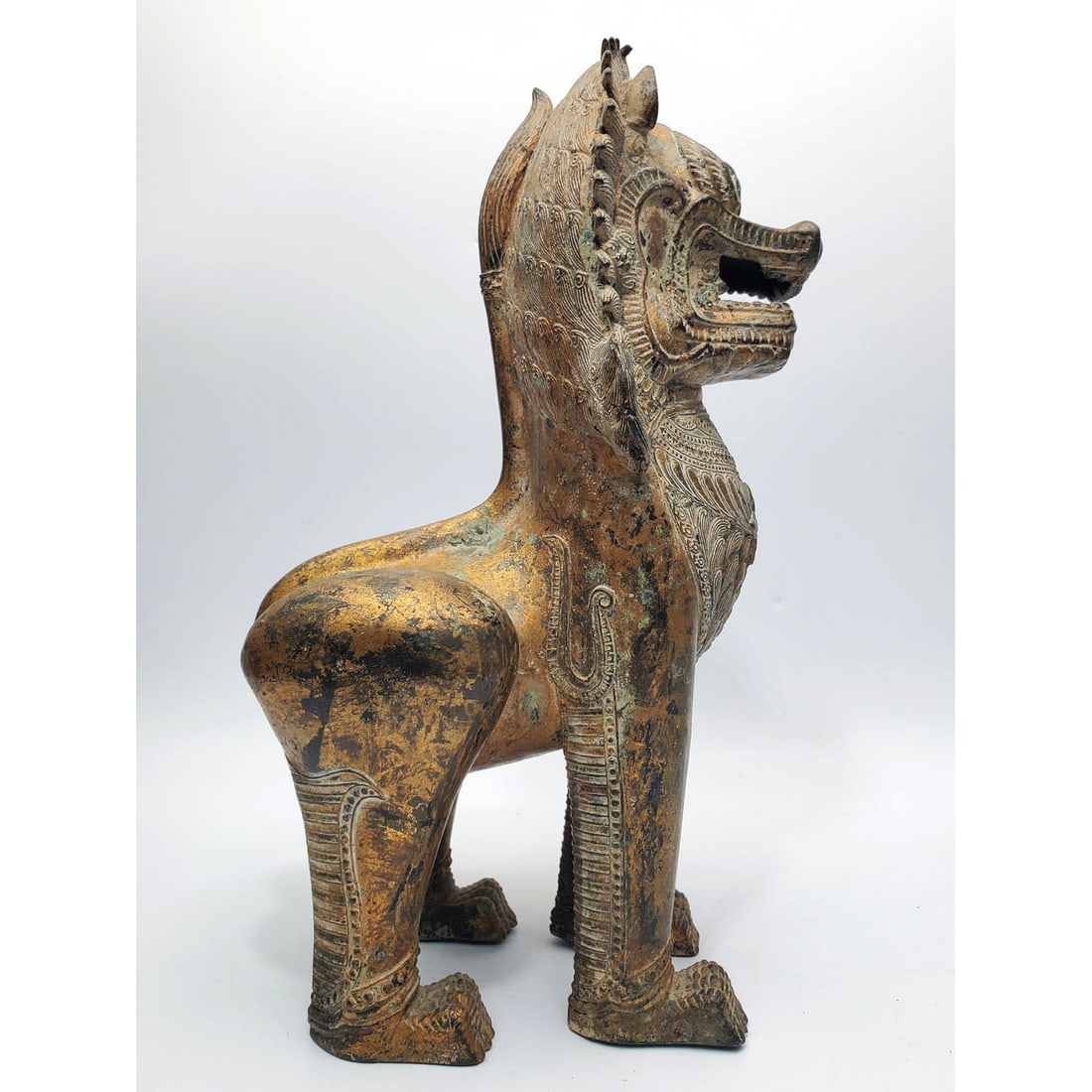 Fine Chinese Antique Bronze Figure of a Foo Lion (1 of 4)