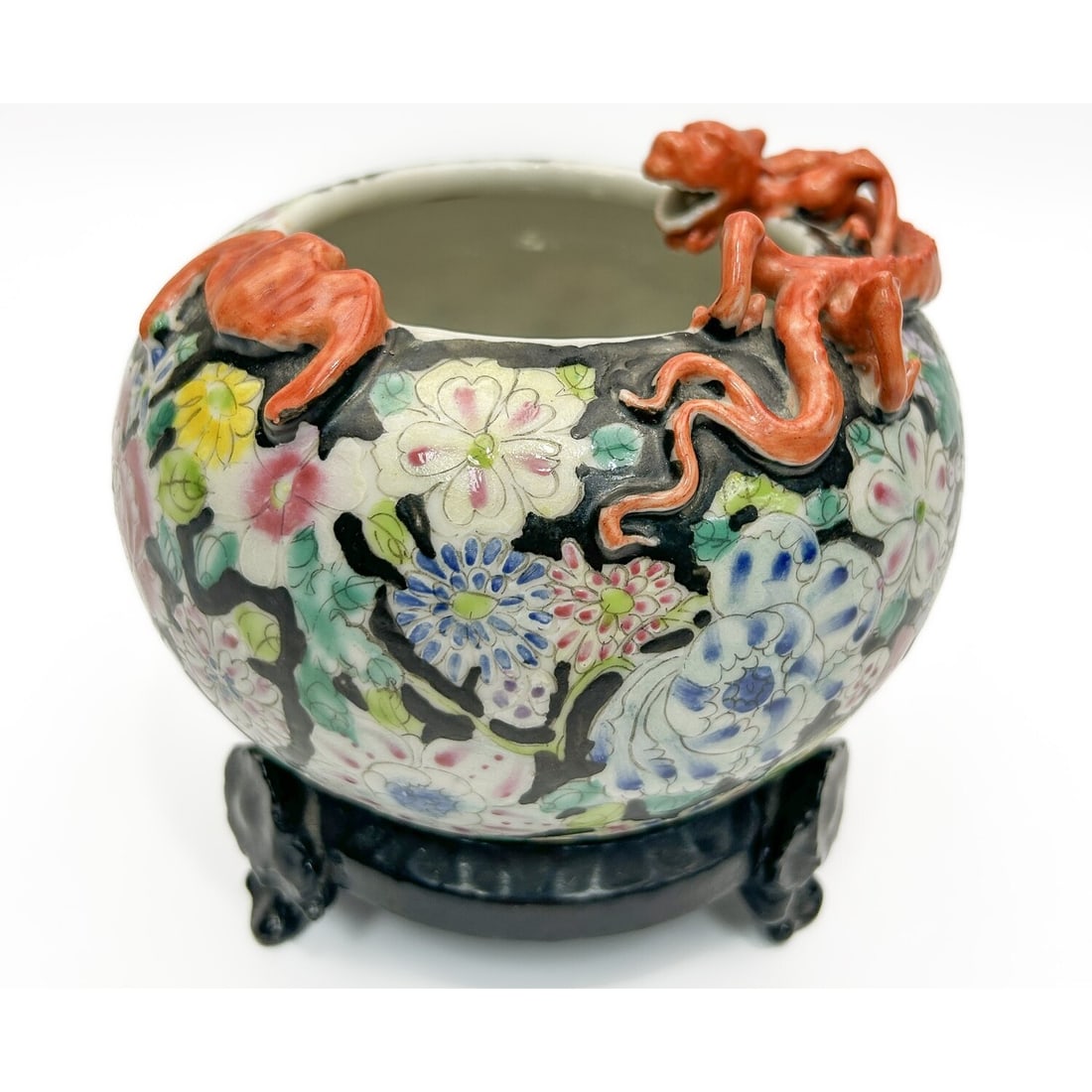 Chinese Signed Porcelain Bowl Vase (1 of 4)