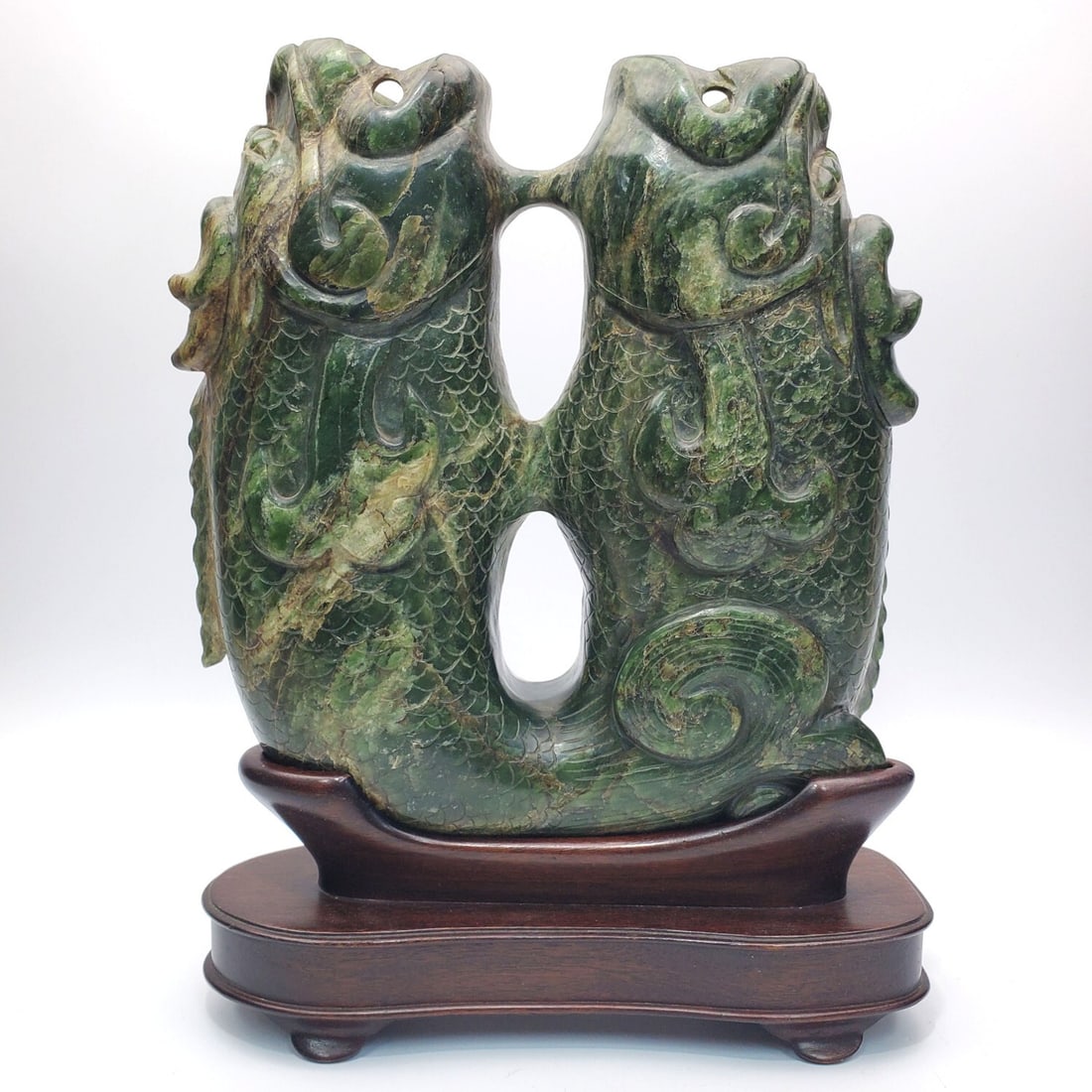 Chinese Ching Dynasty Spinach Jade Carving (1 of 5)