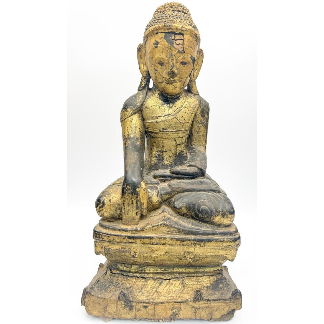 Antique 18th Century Burmese Seated Buddha (1 of 5)