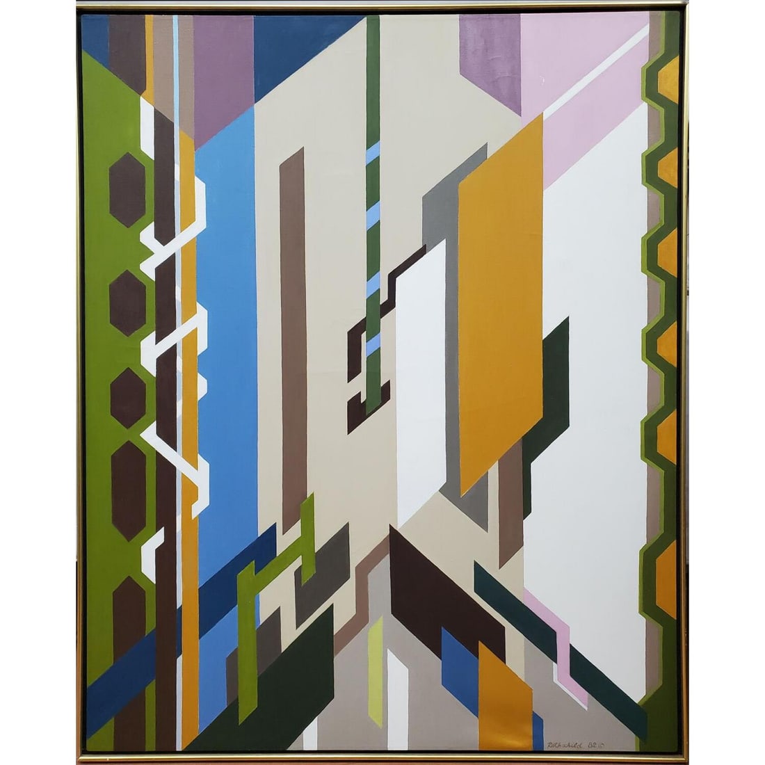 Signed Rothschild Large Painting Oil on Canvas (1 of 4)