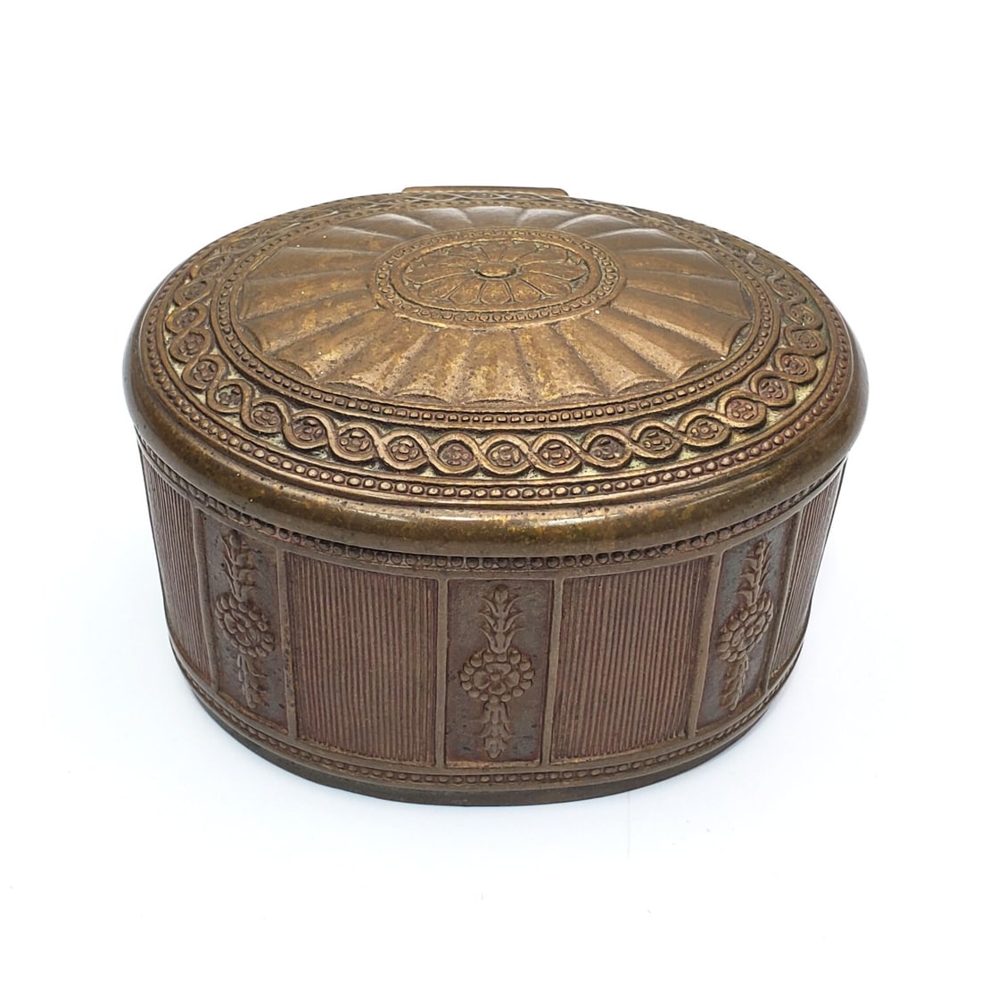 Antique Tiffany Studios NY "Adam" Bronze Inkwell (1 of 4)