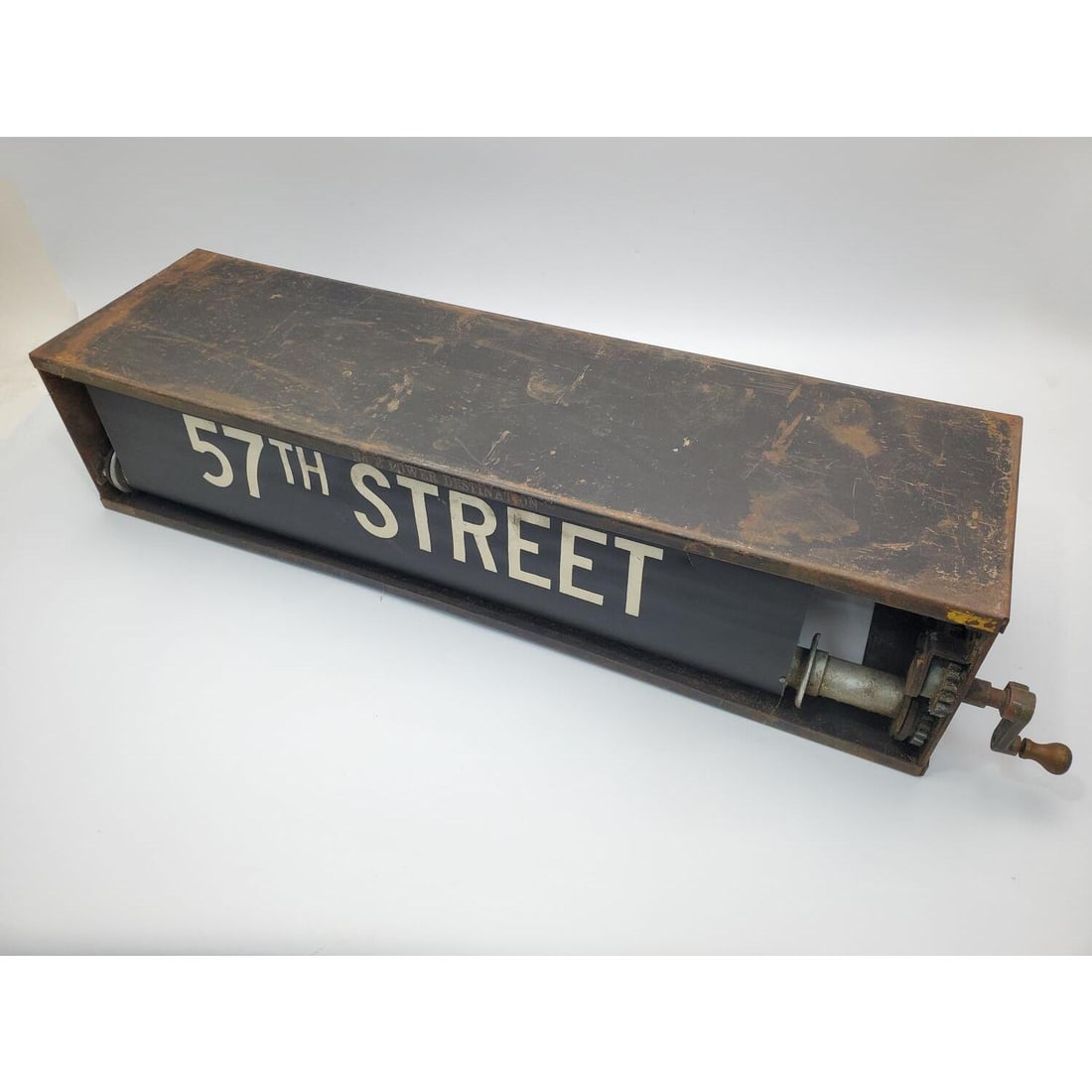 Rare Antique NYC Subway Destination Rolling Sign (1 of 6)