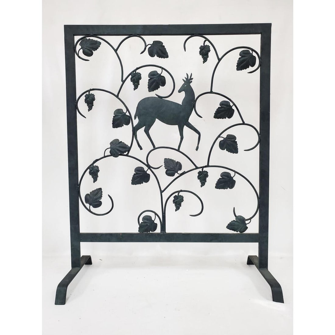 Vintage Metal Fire Screen Style of Edgar Brandt (1 of 3)