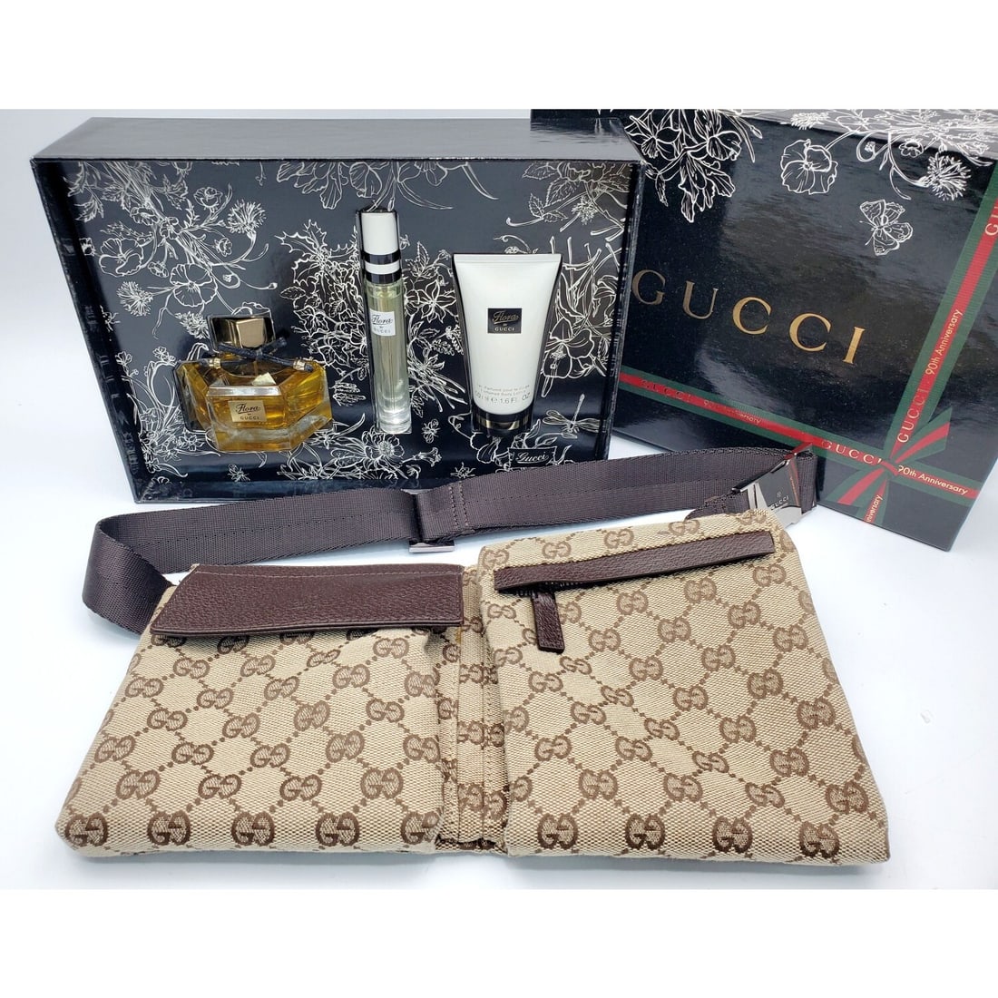 Gucci Monogram Canvas Belt Bag Fanny Pack (1 of 4)