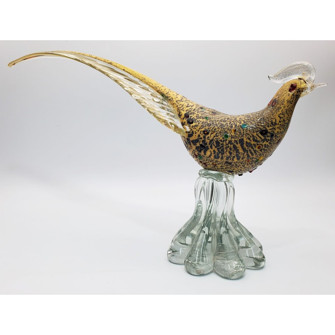 Vintage Italian Murano Venetian Art Glass Pheasant (1 of 5)