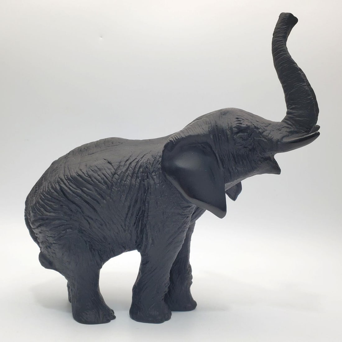 Jean-Francois Leroy for Duam France Glass Elephant: Daum France Limited Edition Black Art Glass Elephant Figure Designed by Jean-Francois Leroy. Fully Signed & Also Signed by The Artist. Numbered 128.Condition: Excellent. Dimensions: H-8.8" x L-8.5. Pr