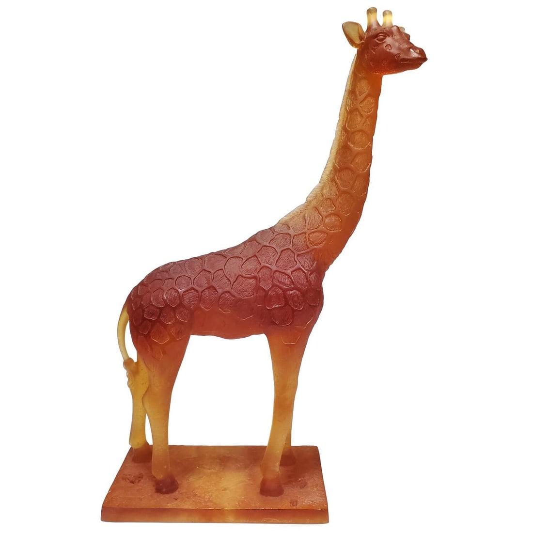 Daum France Pate De Verre Glass Giraffe Figure (1 of 7)