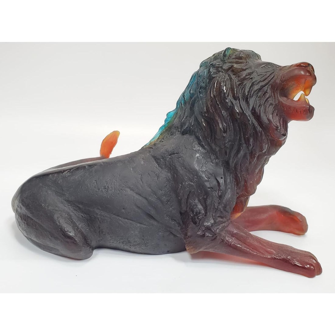 Daum France Pate De Verre Art Glass Lion Figure (1 of 6)