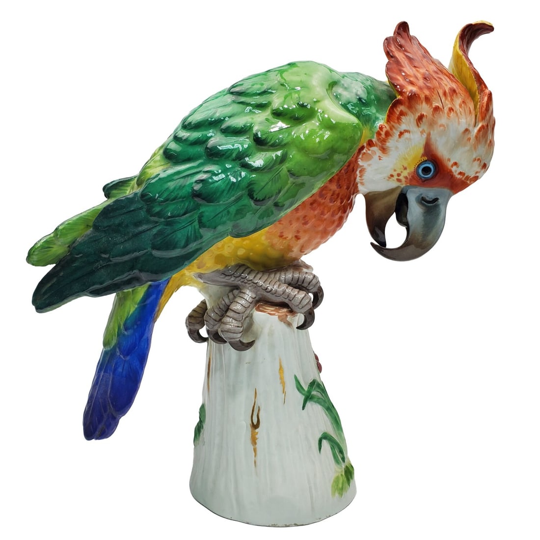Large Antique Meissen Porcelain Cockatoo (1 of 5)