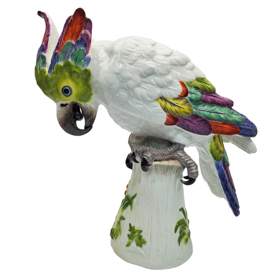 Large Antique Meissen Porcelain Cockatoo (1 of 7)