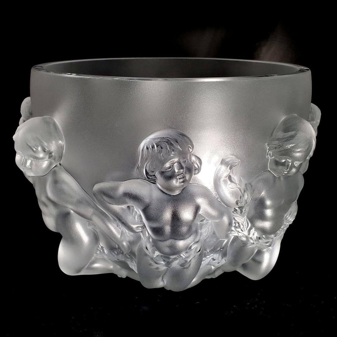 Lalique France Large Crystal Bowl "Luxembourg" (1 of 6)