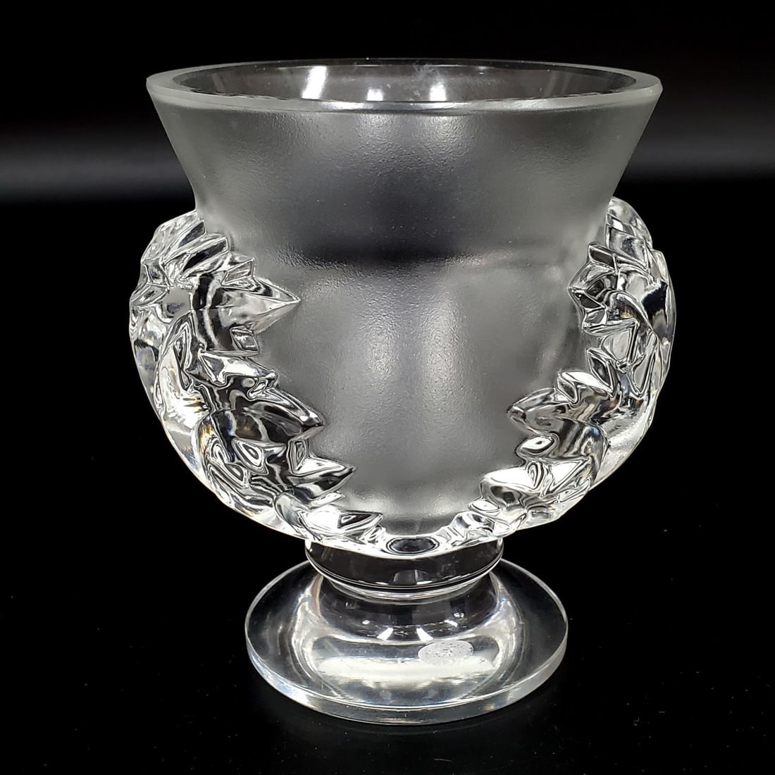 Lalique France Vintage "Saint Cloud" Glass Vase (1 of 4)