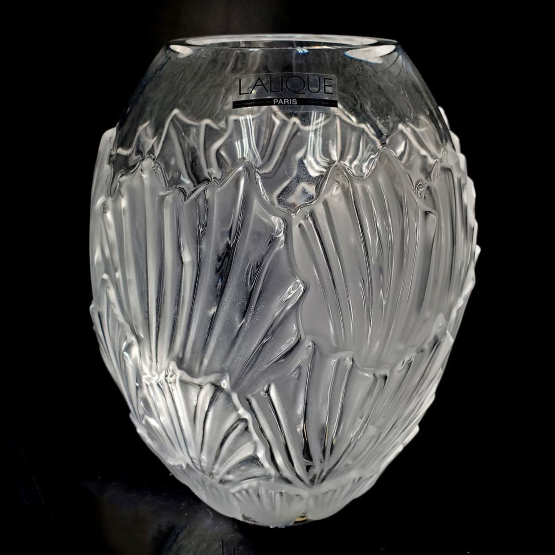 Lalique France Vintage "Sandrift" Glass Vase (1 of 5)
